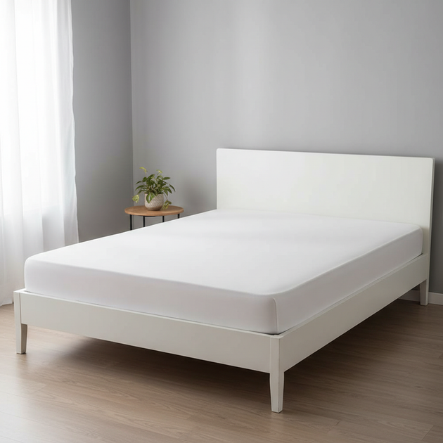 Prześcieradło Tencel Biały 600x600